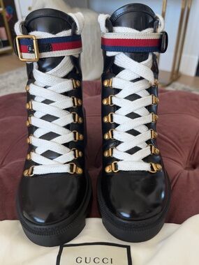 Gucci Sylvie Web Boots